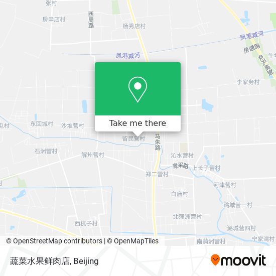 蔬菜水果鲜肉店 map