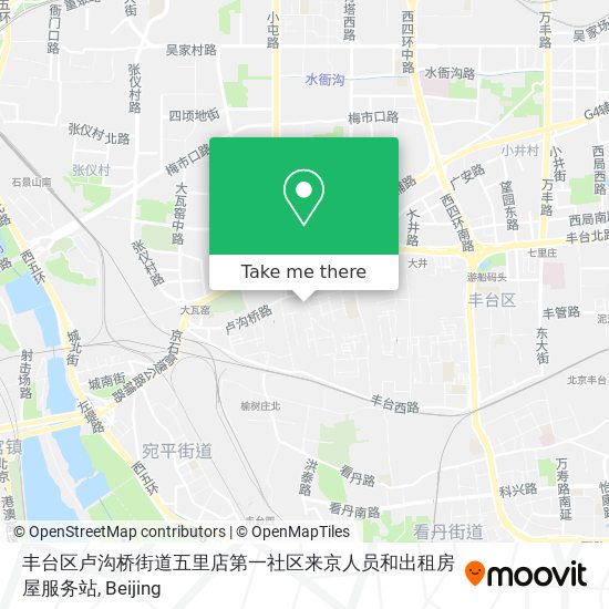 丰台区卢沟桥街道五里店第一社区来京人员和出租房屋服务站 map