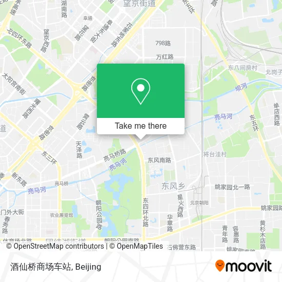 酒仙桥商场车站 map