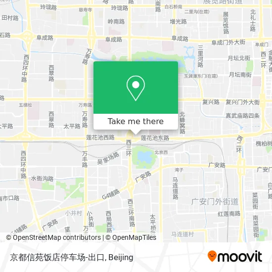 京都信苑饭店停车场-出口 map