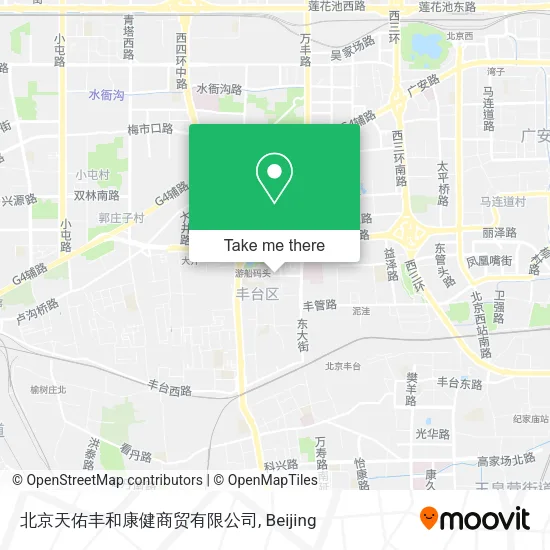 北京天佑丰和康健商贸有限公司 map