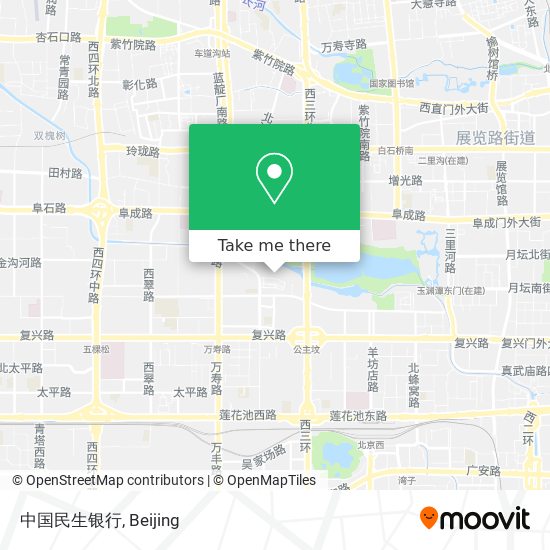 中国民生银行 map