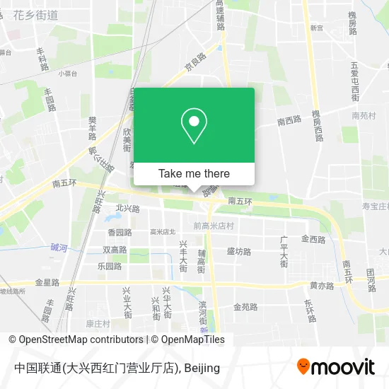 中国联通(大兴西红门营业厅店) map