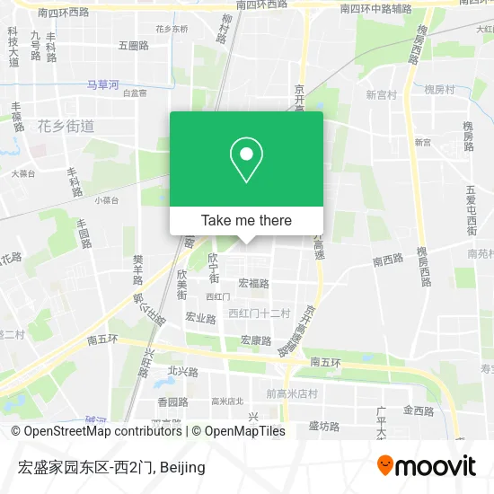 宏盛家园东区-西2门 map