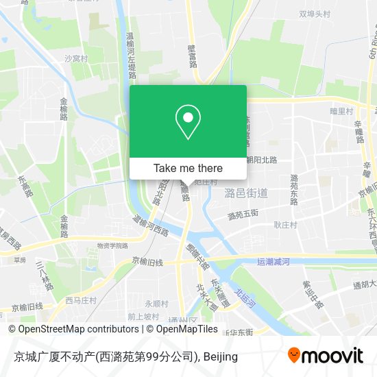 京城广厦不动产(西潞苑第99分公司) map