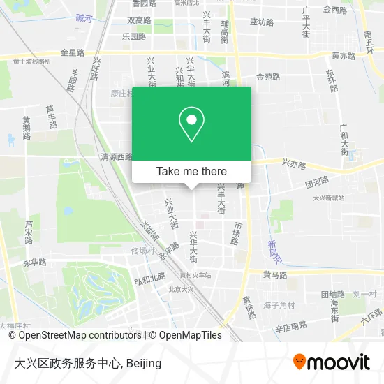 大兴区政务服务中心 map