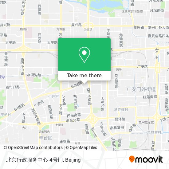北京行政服务中心-4号门 map