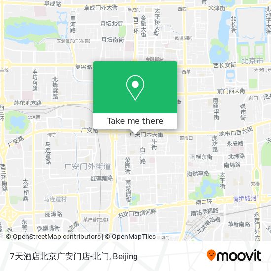 7天酒店北京广安门店-北门 map