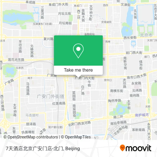 7天酒店北京广安门店-北门 map