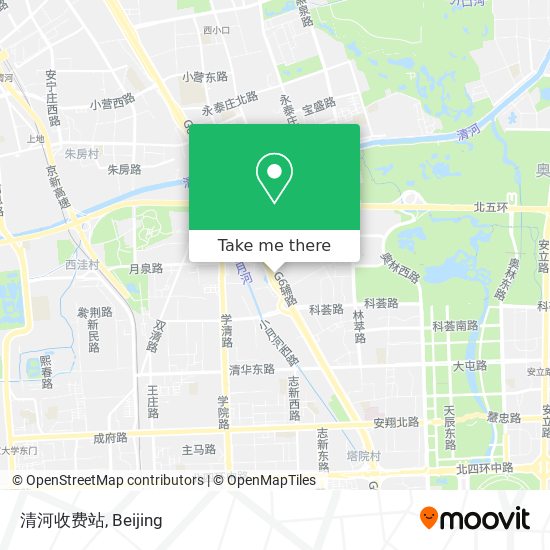 清河收费站 map