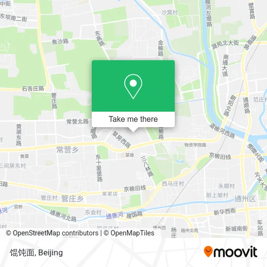 馄饨面 map