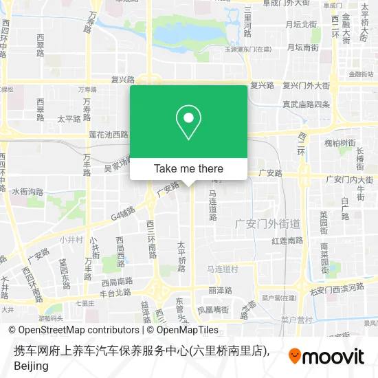 携车网府上养车汽车保养服务中心(六里桥南里店) map