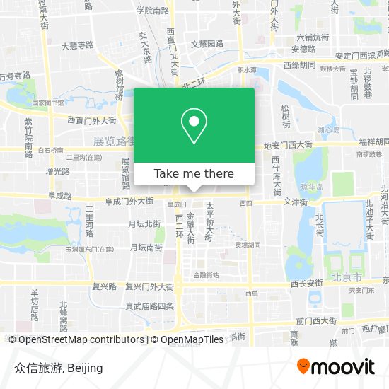 众信旅游 map