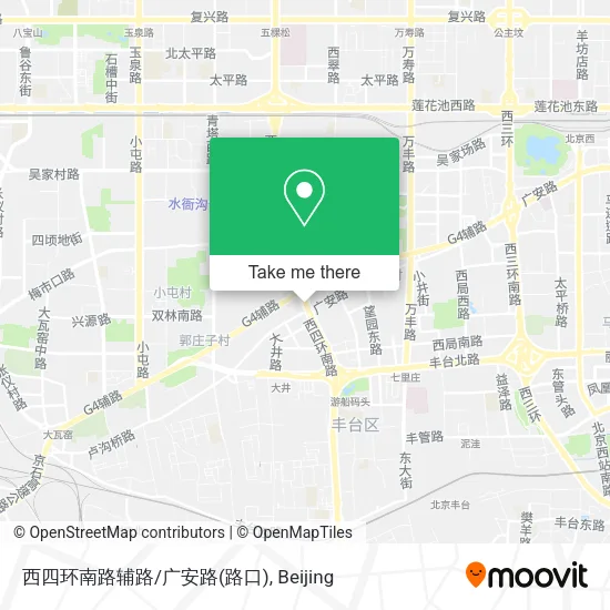 西四环南路辅路/广安路(路口) map