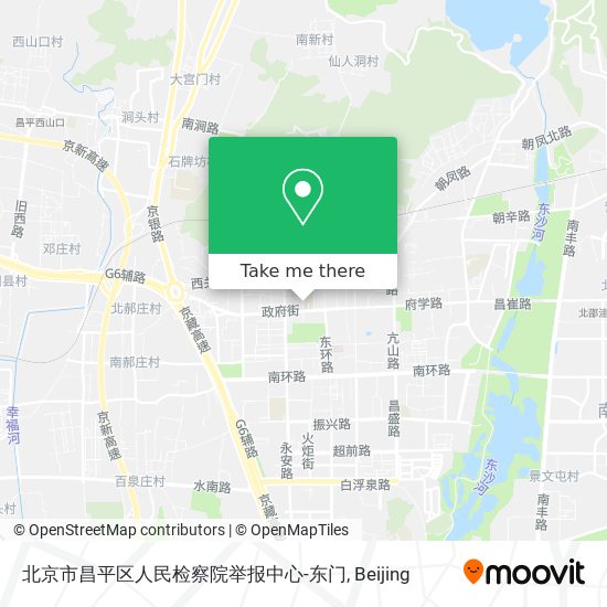 北京市昌平区人民检察院举报中心-东门 map