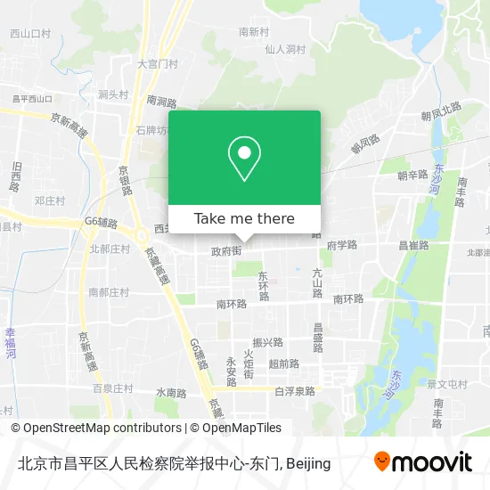 北京市昌平区人民检察院举报中心-东门 map