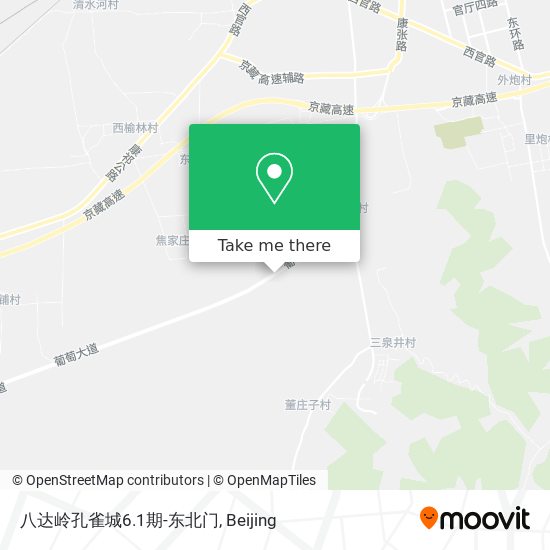 八达岭孔雀城6.1期-东北门 map