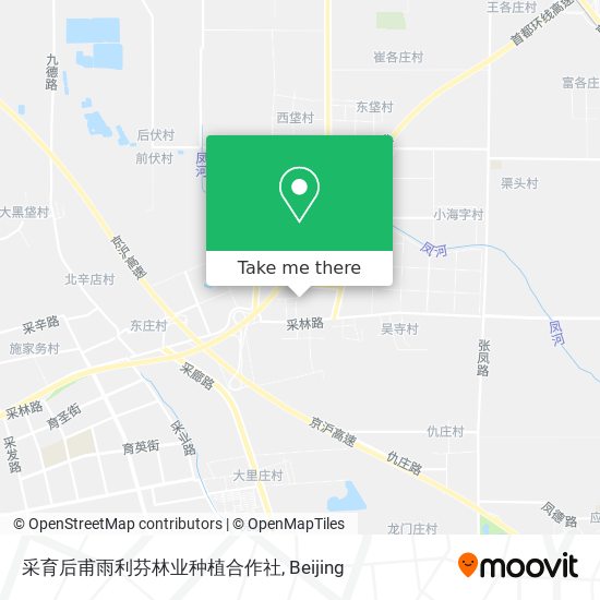 采育后甫雨利芬林业种植合作社 map