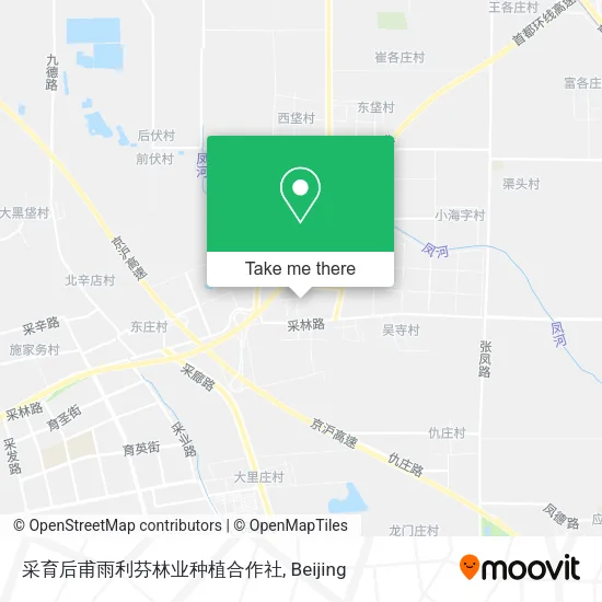 采育后甫雨利芬林业种植合作社 map