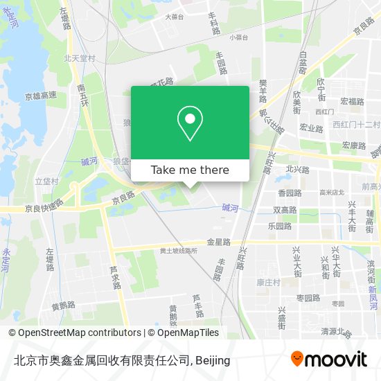 北京市奥鑫金属回收有限责任公司 map
