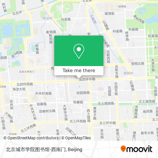 北京城市学院图书馆-西南门 map