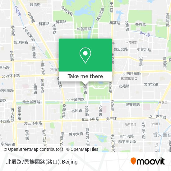 北辰路/民族园路(路口) map