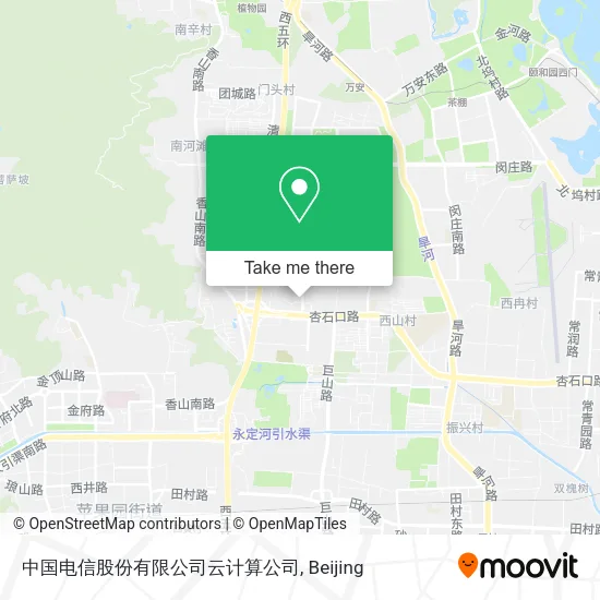 中国电信股份有限公司云计算公司 map