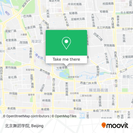 北京舞蹈学院 map