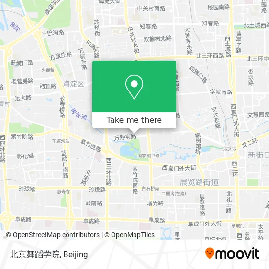 北京舞蹈学院 map