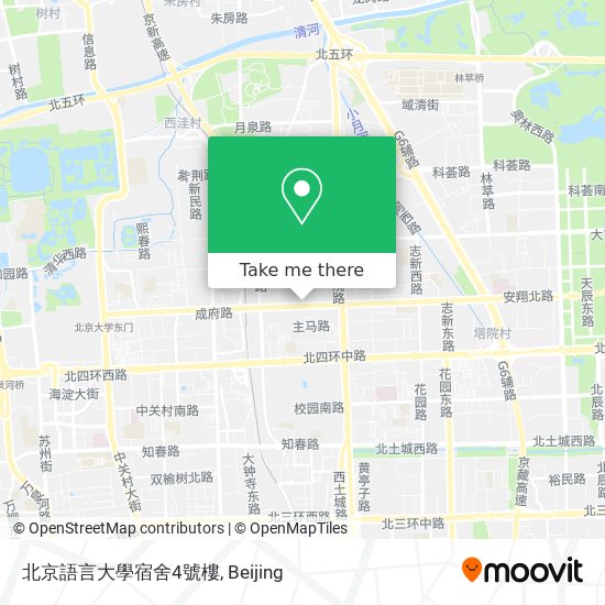 北京語言大學宿舍4號樓 map