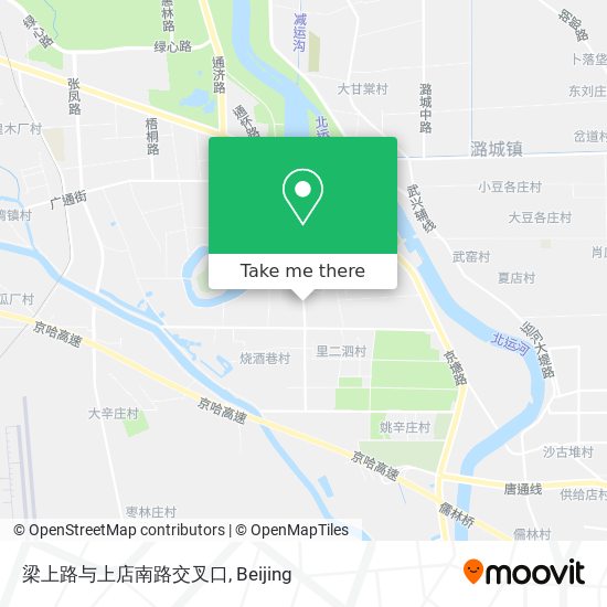梁上路与上店南路交叉口 map