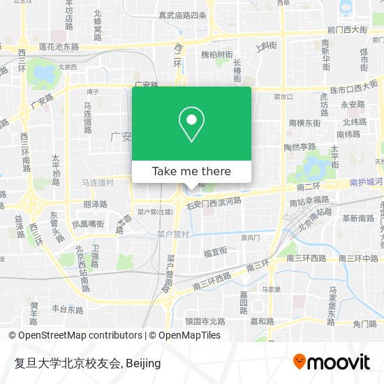 复旦大学北京校友会 map