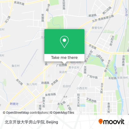 北京开放大学房山学院 map