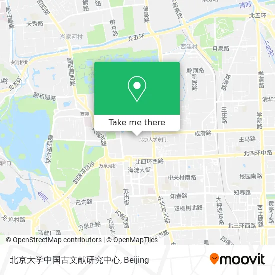 北京大学中国古文献研究中心 map