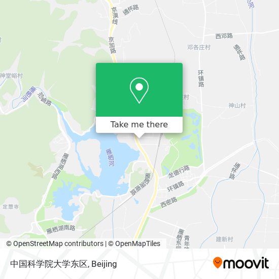 中国科学院大学东区 map