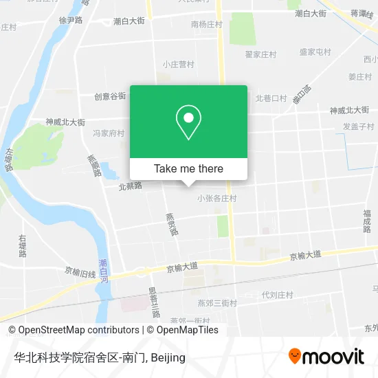 华北科技学院宿舍区-南门 map