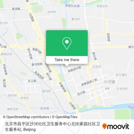 北京市昌平区沙河社区卫生服务中心北街家园社区卫生服务站 map