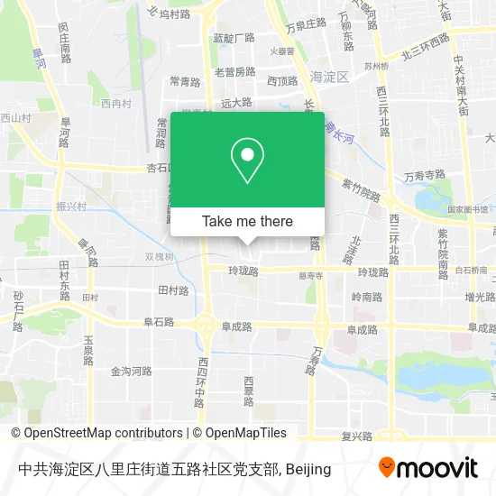 中共海淀区八里庄街道五路社区党支部 map