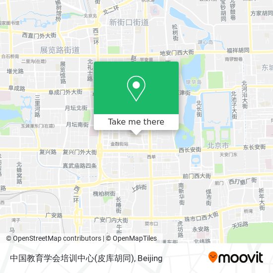 中国教育学会培训中心(皮库胡同) map