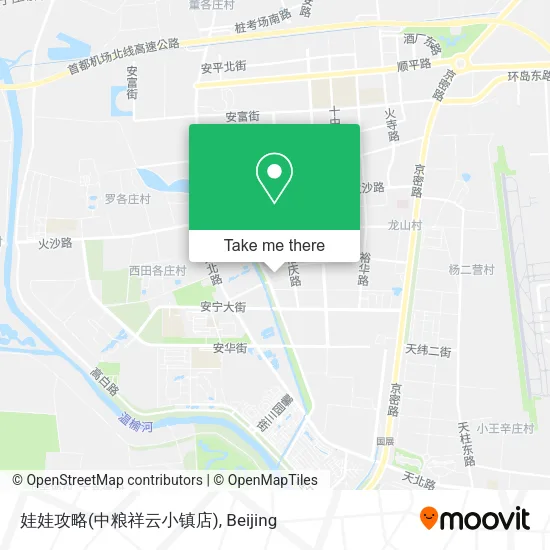 娃娃攻略(中粮祥云小镇店) map