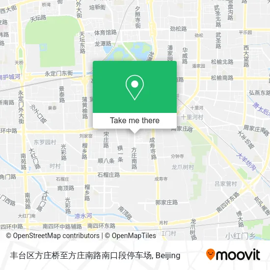 丰台区方庄桥至方庄南路南口段停车场 map