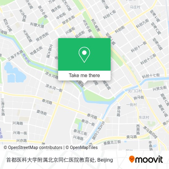 首都医科大学附属北京同仁医院教育处 map