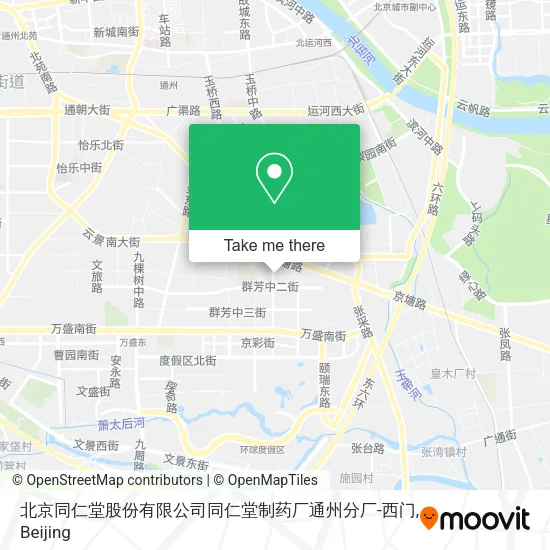 北京同仁堂股份有限公司同仁堂制药厂通州分厂-西门 map