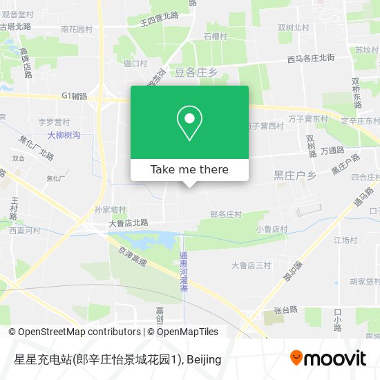 星星充电站(郎辛庄怡景城花园1) map