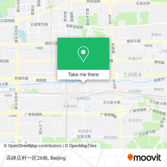 高碑店村一区26栋 map