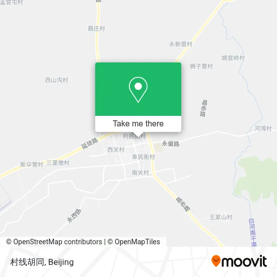 村线胡同 map