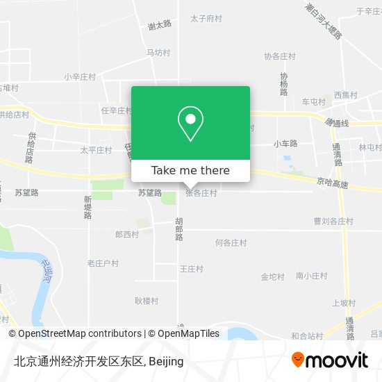 北京通州经济开发区东区 map