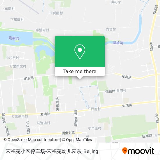 宏福苑小区停车场-宏福苑幼儿园东 map