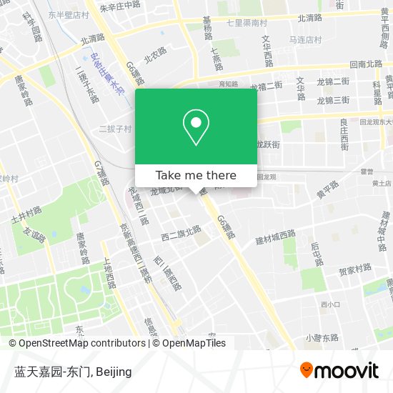蓝天嘉园-东门 map