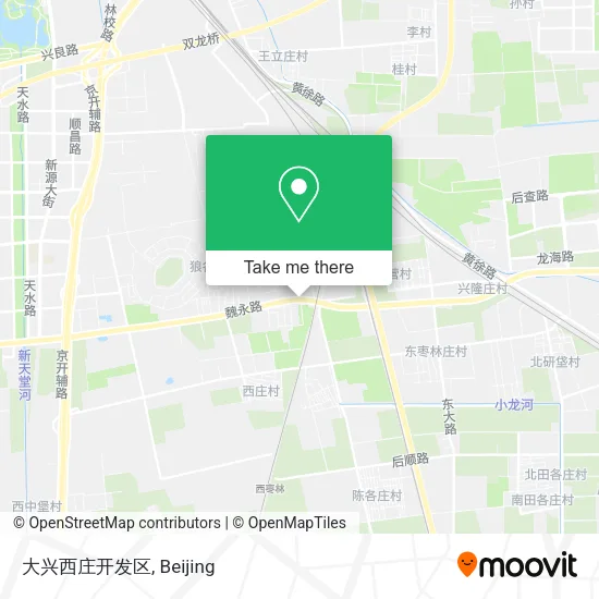 大兴西庄开发区 map